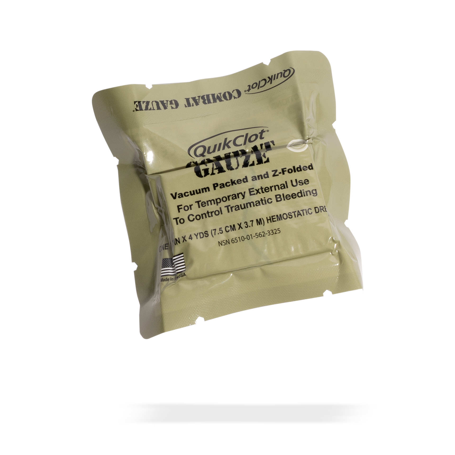QuikClot Z-Fold Vacuum Packed Combat Gauze – Shaw Concepts